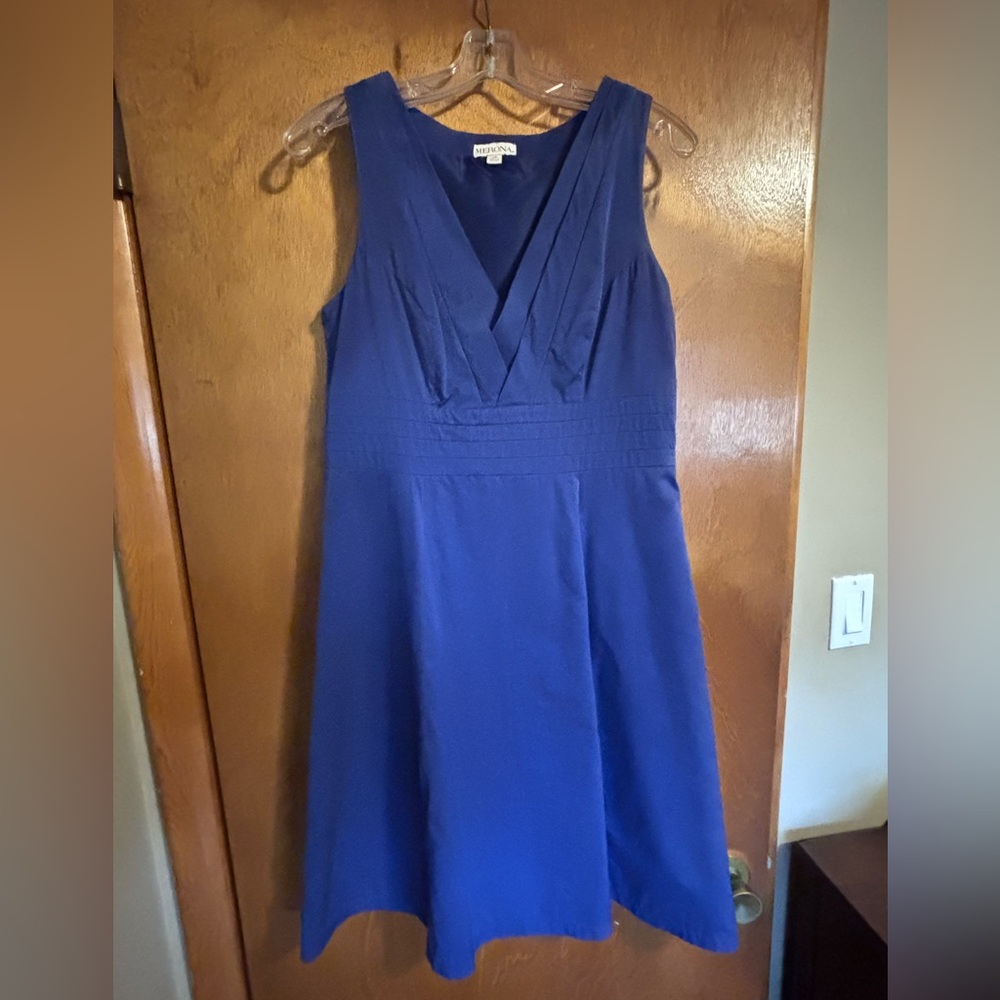 Dark purple v neck dress